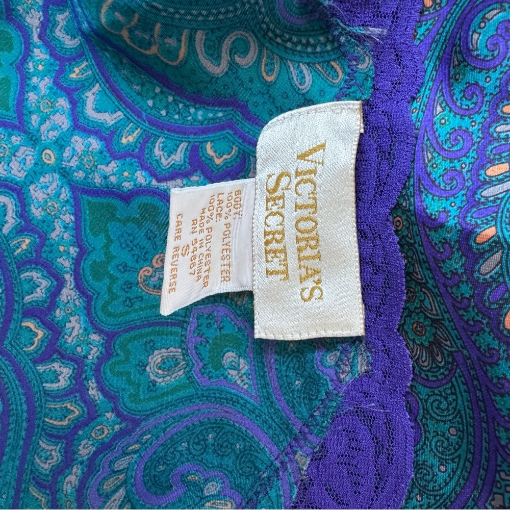 Victoria's Secret Teal and Violet Lace Chemise - Picture 4 of 4